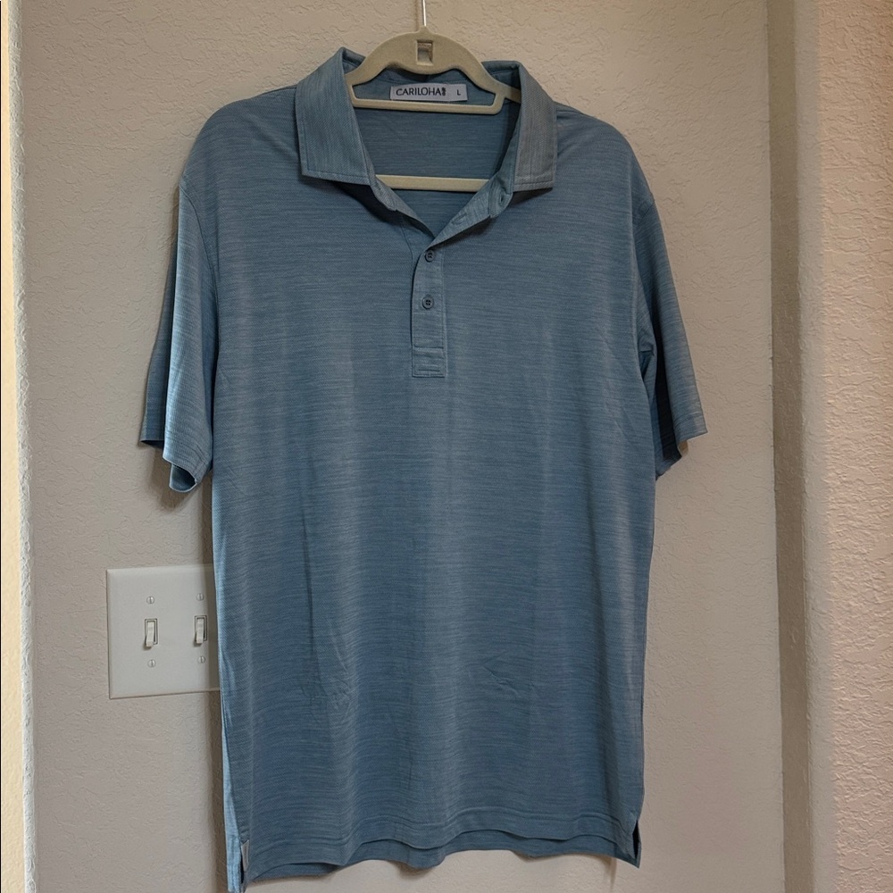 Cariloha Men's Slate Polo Shirt Size L